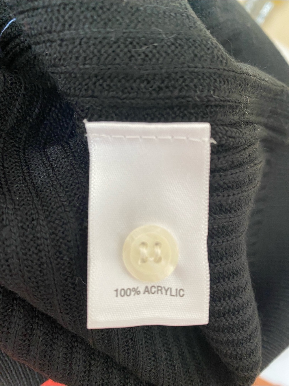 Murano Color-Block, Ribbed Knit Sweater Polo M - Picture 6 of 6